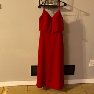 Size 8 Burgundy Azazie Dress